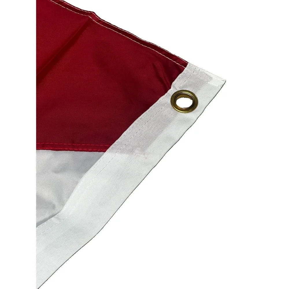Alabama State Flag 4X6 Ft Double Sided Embroidered Polyester-NYLON, 3-ply NEW